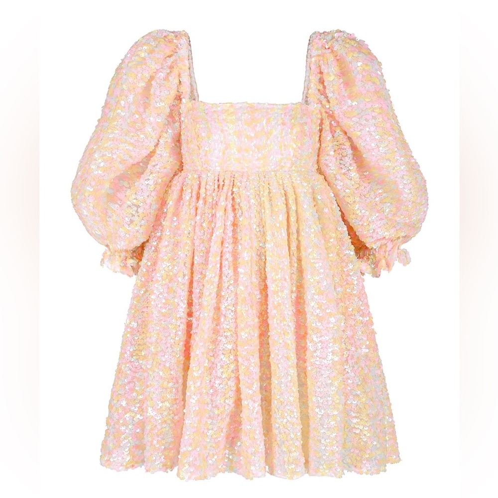 Selkie The Rainbow Sequin Puff Dress 🌟💕✨